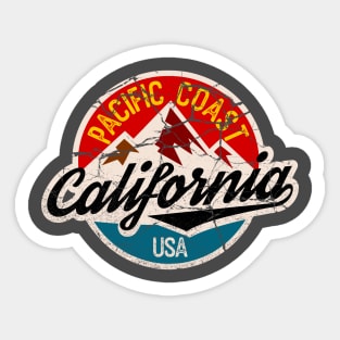 California badge distressed Sticker